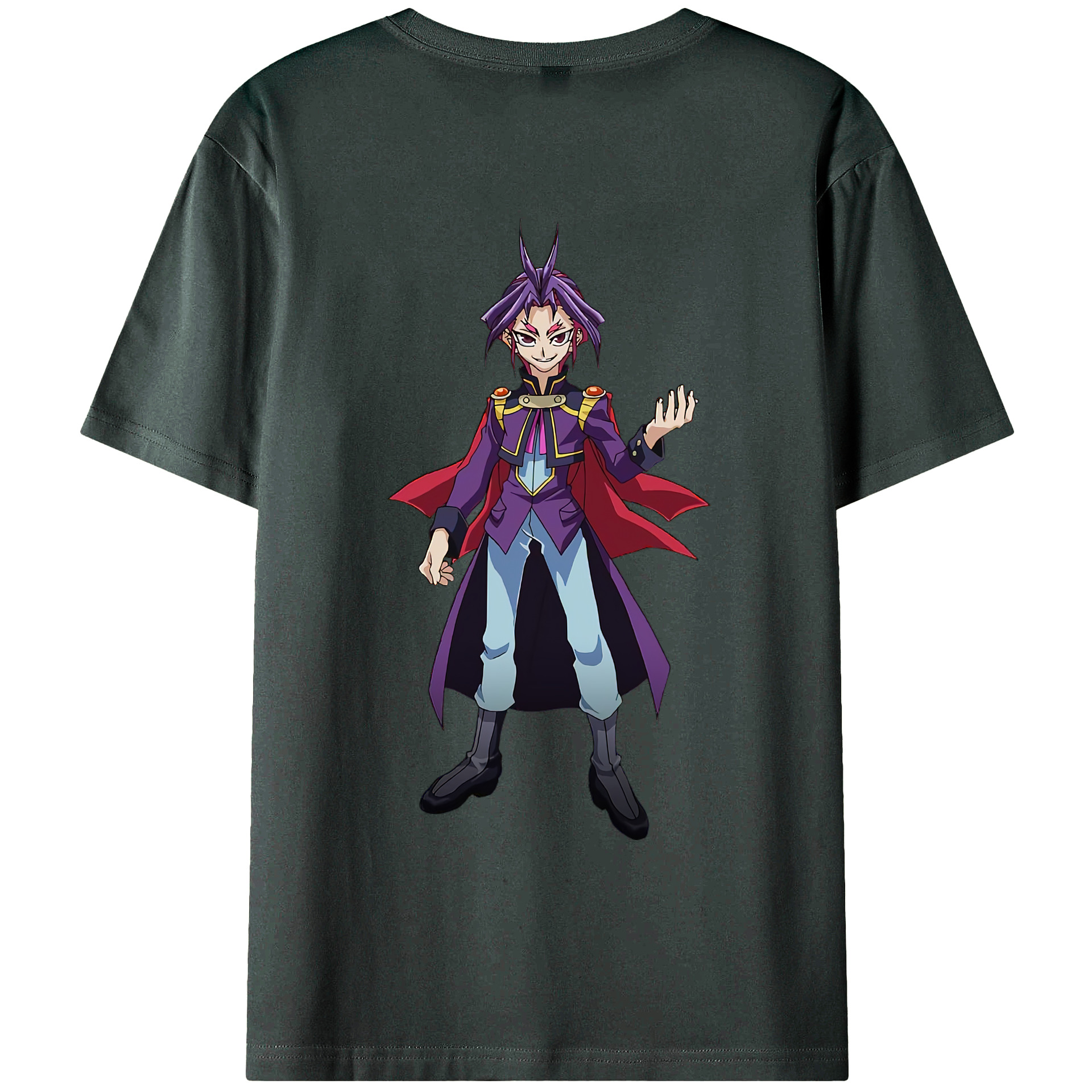 （画像用） 遊☆戯☆王 Yu-Gi-Oh! 綿100％ メンズ半袖Tシャツ（バックプリント） 通気性